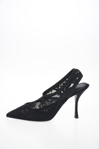 Slingbacks in Pizzo 10cm