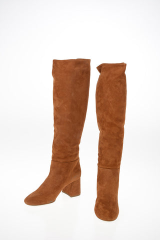 Suede Pull On Boots 7cm