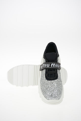 Glittery Platform Sneakers