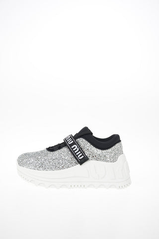 Glittery Platform Sneakers