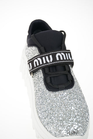 Glittery Platform Sneakers