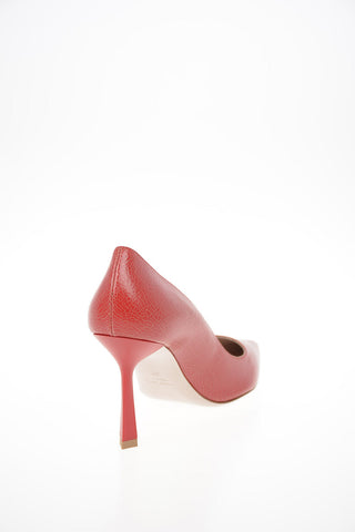 Cracked Leather Pumps 8.5cm