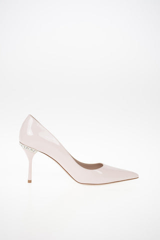 Patent Leather Pumps with Jewel Detail 7.5cm
