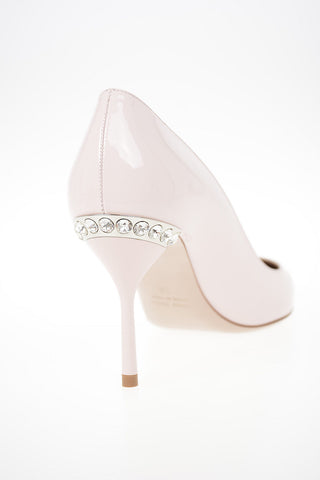 Patent Leather Pumps with Jewel Detail 7.5cm