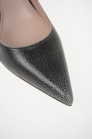 Pumps in Pelle Cracked 8.5cm