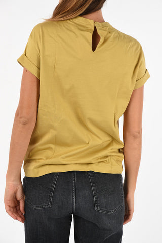T-shirt with Embroidered Pocket