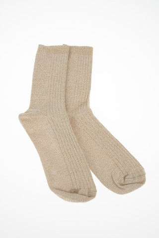 Cotton Blend Lurex Socks