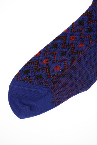Chevron-Socken aus Schurwolle