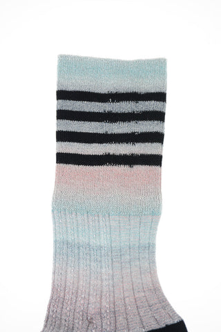 Ribbed Lurex Socks