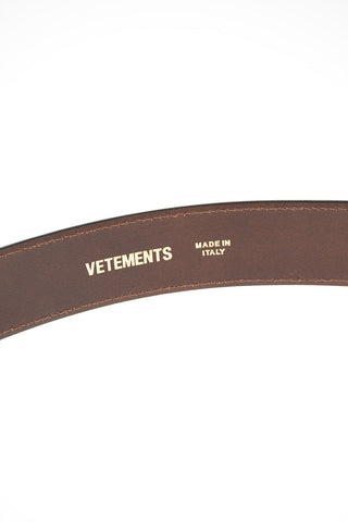 35mm roman striped leather Belt