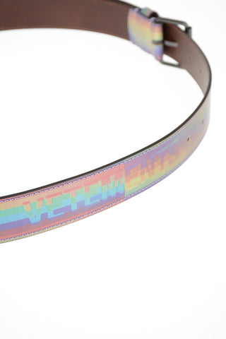 35mm roman striped leather Belt