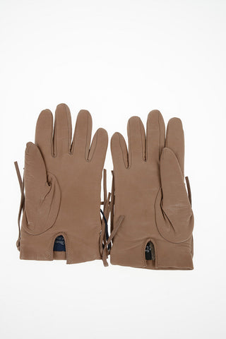 Guanti in Pelle con Frange