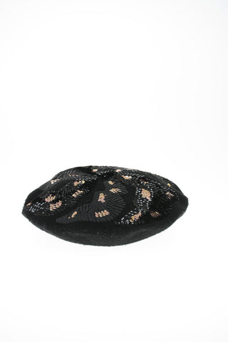 Wool Sequined Basque Hat