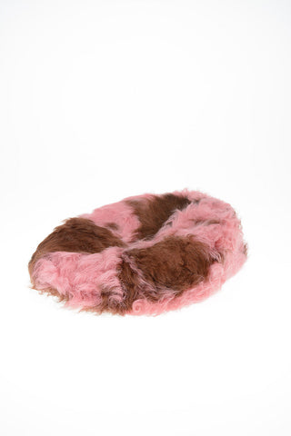 Shearling Newsboy Hat