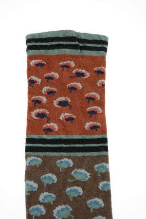 abstract print long socks