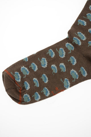 abstract print long socks
