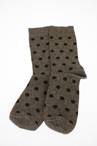 polka dots cotton blend socks