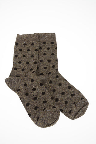 polka dots cotton blend socks