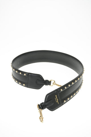 Leather Studded Shoulder Strap