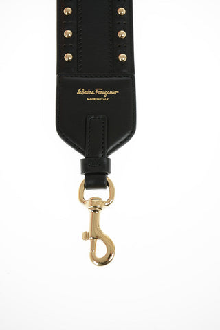 Leather Studded Shoulder Strap