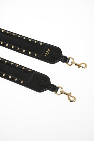 Leather Studded Shoulder Strap