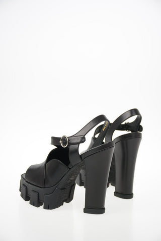 Leather Track Sandals 13cm