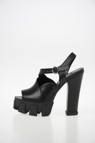 Leather Track Sandals 13cm