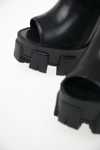 Leather Track Sandals 13cm