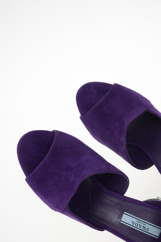 Suede Sandals 11cm