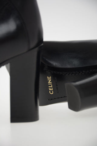 Leather Pull On Boots 8cm