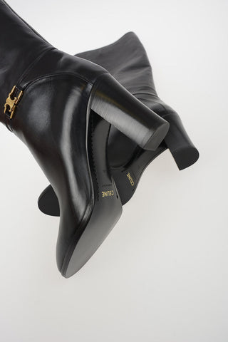 Leather Pull On Boots 8cm
