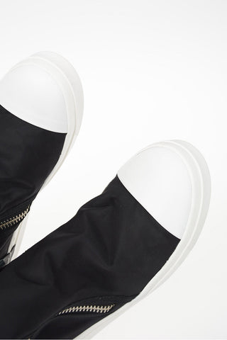 High Top Sneakers SKIN with Side Zip Closure