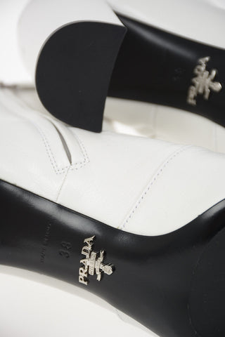 Leather Booties 8.5cm