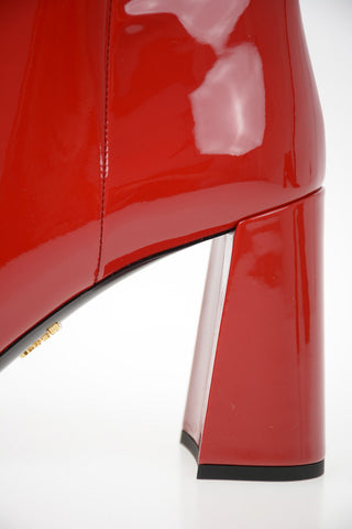 Patent Leather Booties 8.5cm