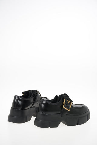 Leather Platform Derby Shoes