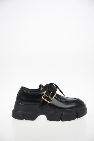 Leather Platform Derby Shoes