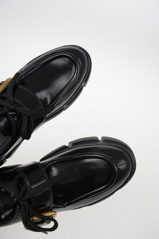 Leather Platform Derby Shoes