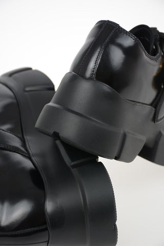 Leather Platform Derby Shoes