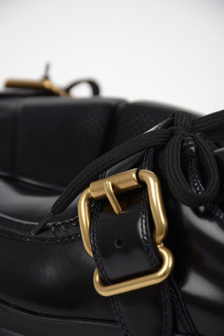Leather Platform Derby Shoes