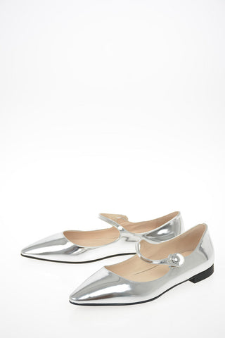 Ballerine in Pelle Metal