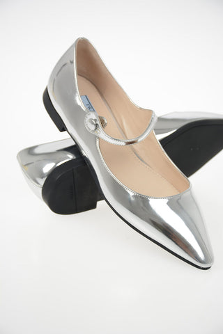 Ballerine in Pelle Metal