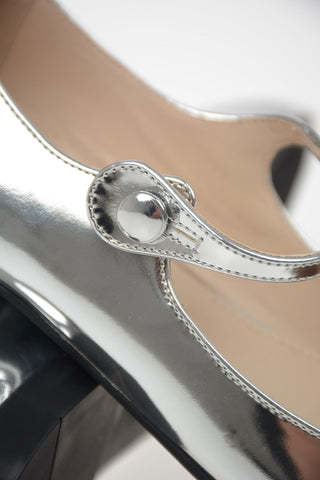 Ballerine in Pelle Metal