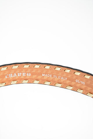 40mm EL CHARRO Leather Belt with Logo