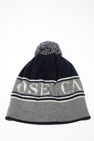 Wool POM TOQUE Beanie Logo Print