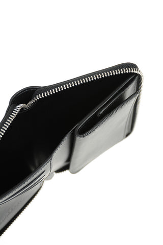 Zipped 3D Monogram Wallet