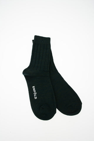 Ribbed Socks with Logo
