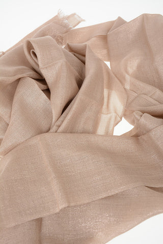 Lurex Fringed Scarf
