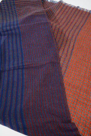houndstooth Cashmere and Silk Scarf