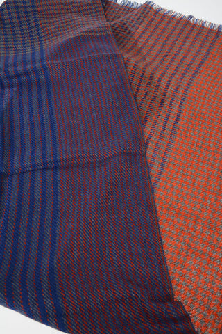 houndstooth Cashmere and Silk Scarf
