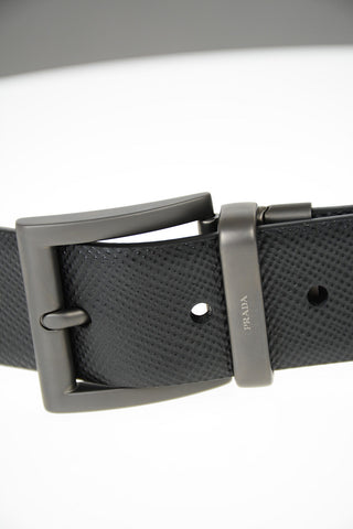 35mm Reversible Saffiano Leather Belt